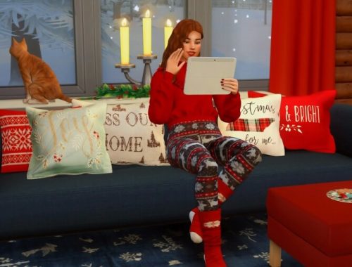 Alone on Christmas Pose Pack at Katverse