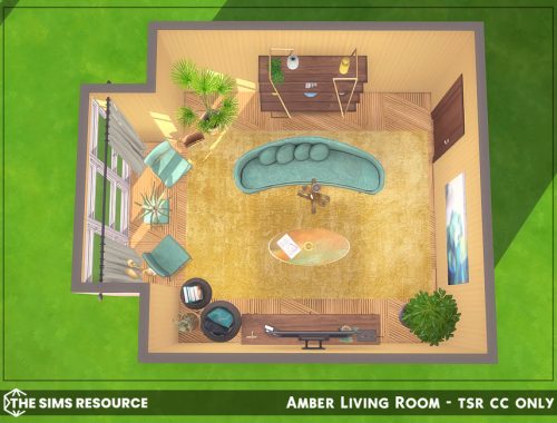 Amber Living Room - TSR CC Only