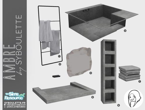 Ambre bathroom set