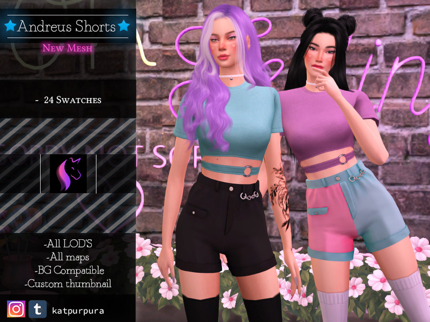 Andreus Shorts - The Sims 4 Catalog