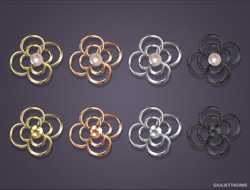 Annette Flower Pearl Earrings For Toddlers