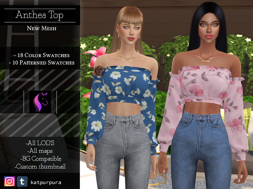 Anthea Top - The Sims 4 Catalog