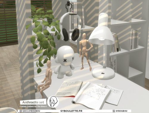 Anthracite set part 1: Furnitures