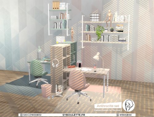 Anthracite set part 1: Furnitures
