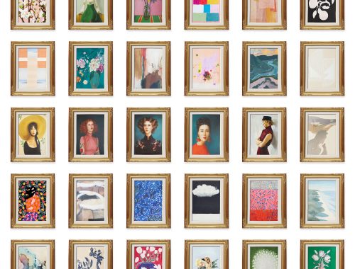 Anthropologie Paintings in Gold Frame