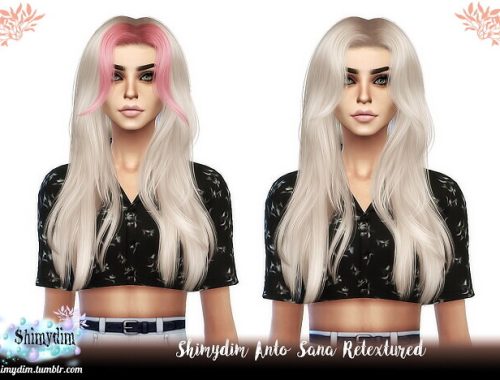 Anto Sana Hair Retexture at Shimydim Sims