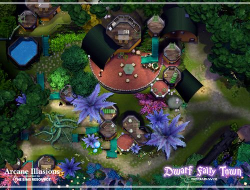 Arcane Illusions Dwarf Fairy Town