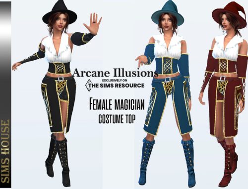 Arcane Illusions Female magician costume bottom