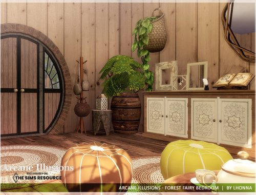 Arcane Illusions - Forest Fairy Bedroom /TSR CC Only/