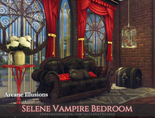 Arcane Illusions - Selene Vampire Bedroom - TSR CC Only