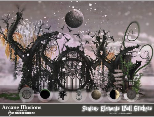 Arcane Ilussions Fantasy Wall Stickers Set