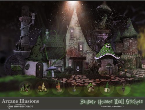 Arcane Ilussions Fantasy Wall Stickers Set