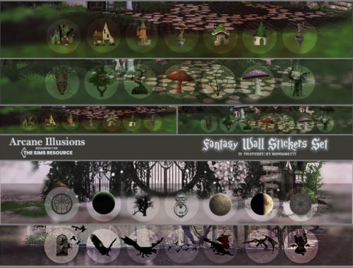 Arcane Ilussions Fantasy Wall Stickers Set