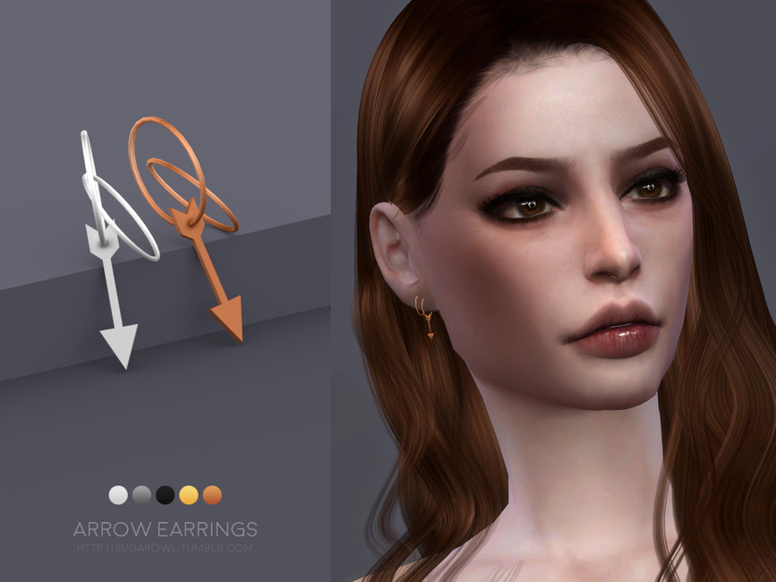 Arrow earrings - The Sims 4 Catalog