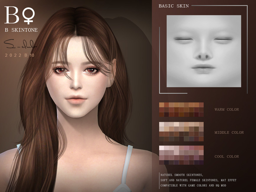Asian Female Overlay Skintone B1022 The Sims 4 Catalog