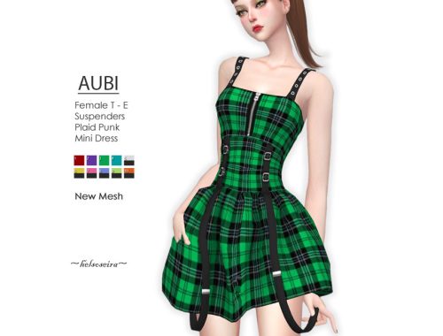 AUBI - Plaid Punk Mini Dress