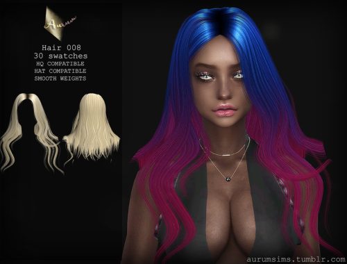 Aurum Sims 4 - Hairstyle 008