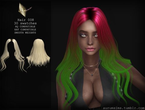 Aurum Sims 4 - Hairstyle 008