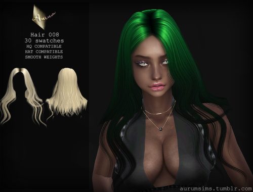Aurum Sims 4 - Hairstyle 008