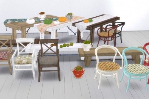 Autumn Dining set at Garden Breeze Sims 4