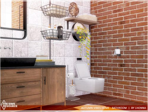Autumn Vibes Home - Bathroom /TSR CC only/