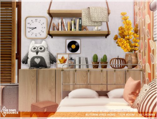 Autumn Vibes Home - Teen Room /TSR CC only/