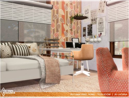 Autumn Vibes Home - Teen Room /TSR CC only/