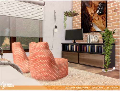 Autumn Vibes Home - Teen Room /TSR CC only/