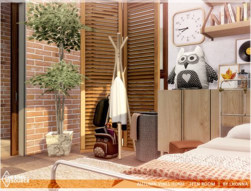Autumn Vibes Home - Teen Room /TSR CC only/