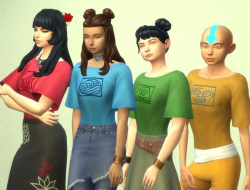 Avatar the Last Airbender shirts for females.