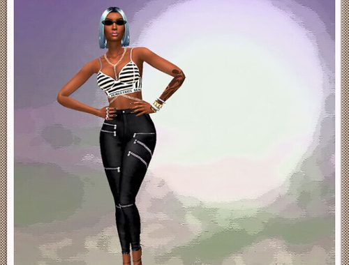Aya Nakamura by Mich-Utopia at Sims 4 Passions