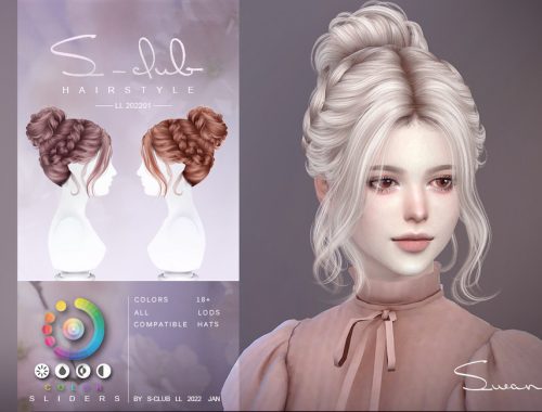 Ballet plate hair (swan) by S-Club