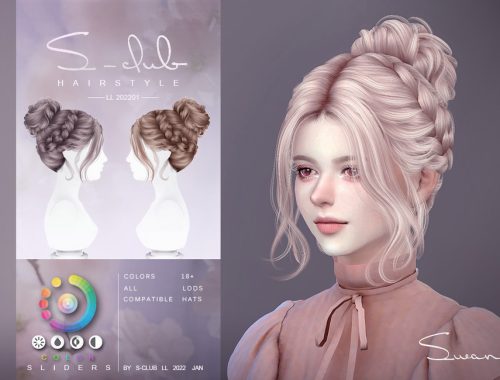 Ballet plate hair (swan) by S-Club