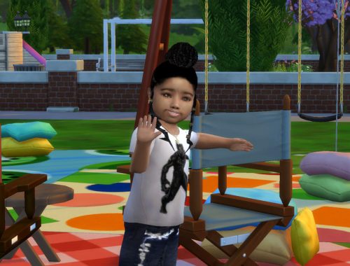 Bantu Buns with side Braids ~ TODDLER