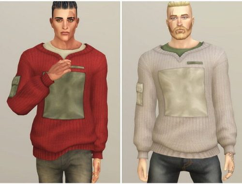 Basic sweater V M