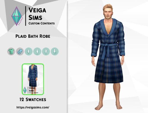 Bath Plaid Robe