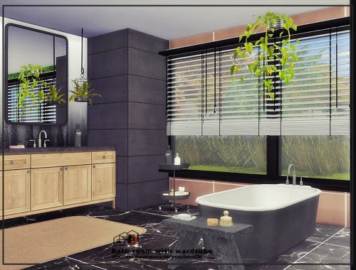 Bath room with wardrobe