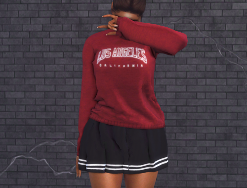 Sweatshirt and skirt set