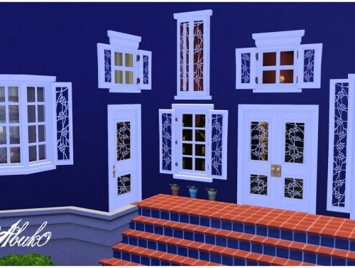 Bintana: 6 windows & 2 doors at Abuk0 Sims4
