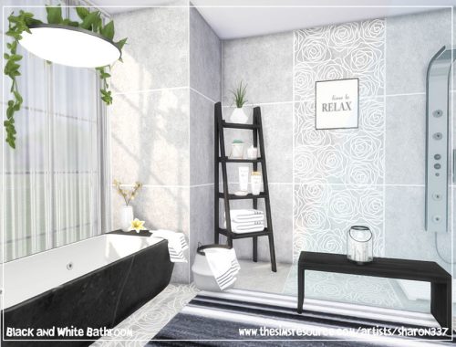 Black and White Bathroom