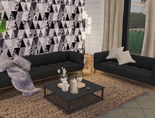Black Soul Livingroom | Only TSR CC