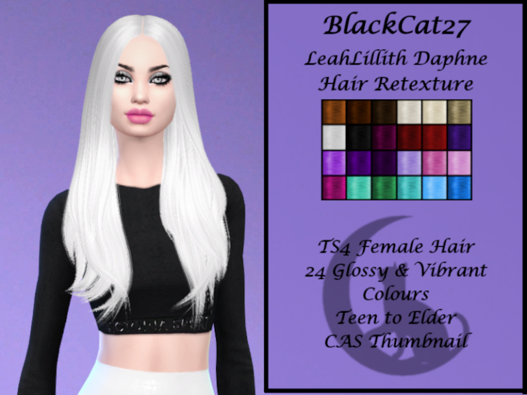 Blackcat27 Leahlillith Daphne Hair Retexture The Sims 4 Catalog