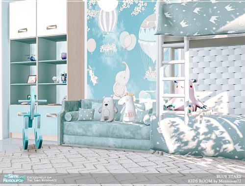 Blue Stars Kids Room