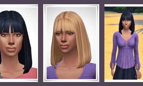 BobBlunt to Shoulder Hairs at Birksches Sims Blog