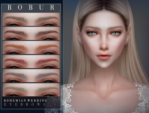 Bohemian Wedding Eyebrows