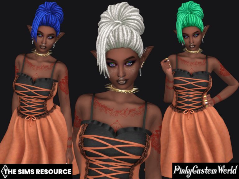 Bonus recolor of Nightcrawler's Nala hair - The Sims 4 Catalog