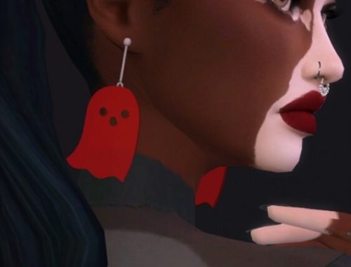 BOO EARRINGS at Candy Sims 4