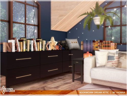 Bookworm Dream Attic /TSR CC only/
