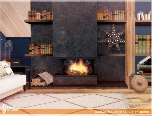 Bookworm Dream Attic /TSR CC only/
