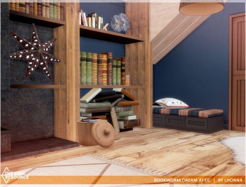 Bookworm Dream Attic /TSR CC only/